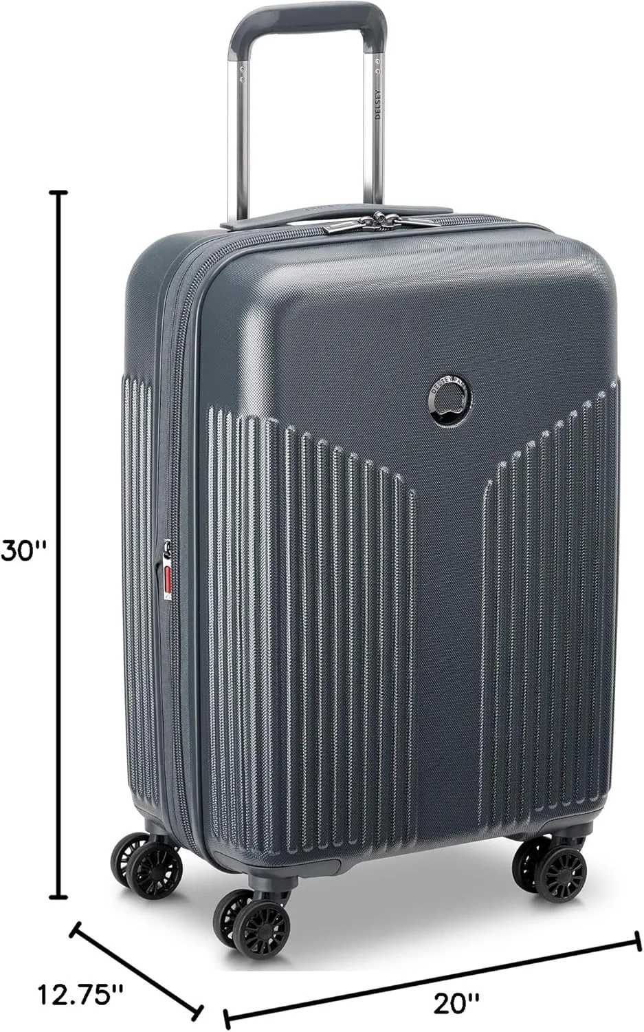 DELSEY PARIS Comete 3.0 Hardside Expandable Luggage with Spinner Wheels, Graphite, 3-Piece Set (20/24/28)