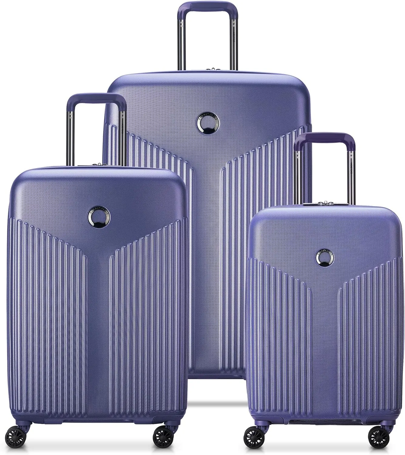 DELSEY PARIS Comete 3.0 Hardside Expandable Luggage with Spinner Wheels, Lavender, 3-Piece Set (20/24/28)