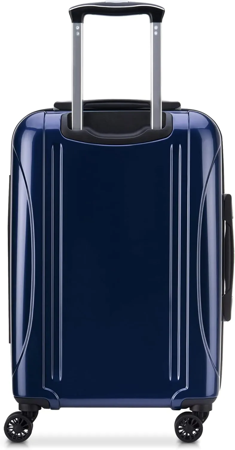 DELSEY PARIS Helium Aero Hardside Expandable Luggage with Spinner Wheels, Blue Cobalt, 3-Piece Set (21/25/29)