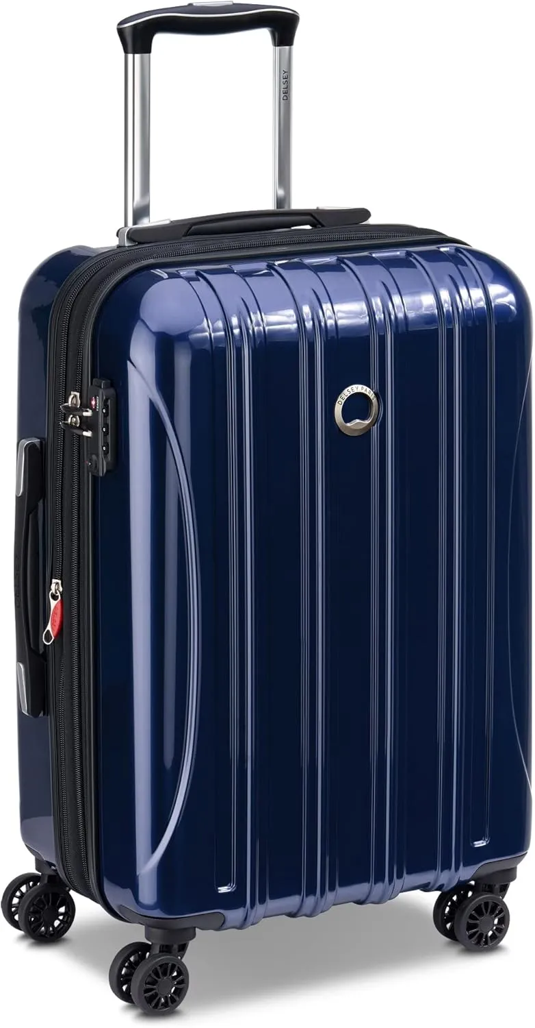 DELSEY PARIS Helium Aero Hardside Expandable Luggage with Spinner Wheels, Blue Cobalt, 3-Piece Set (21/25/29)