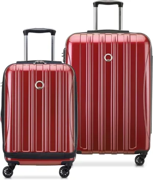 DELSEY PARIS Helium Aero Hardside Expandable Luggage with Spinner Wheels, Brick Red, 2-Piece Set (19/25)
