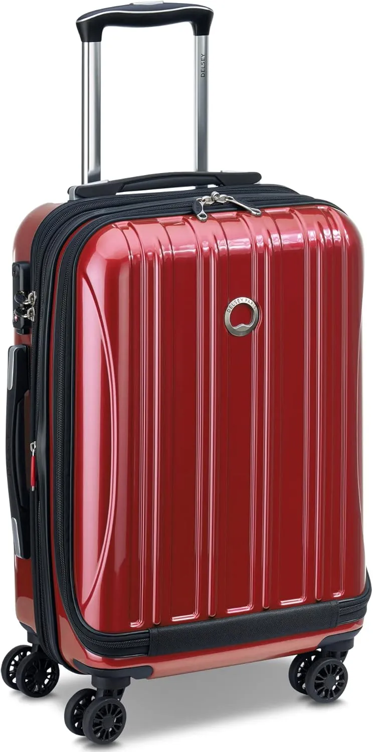 DELSEY PARIS Helium Aero Hardside Expandable Luggage with Spinner Wheels, Brick Red, 2-Piece Set (19/25)