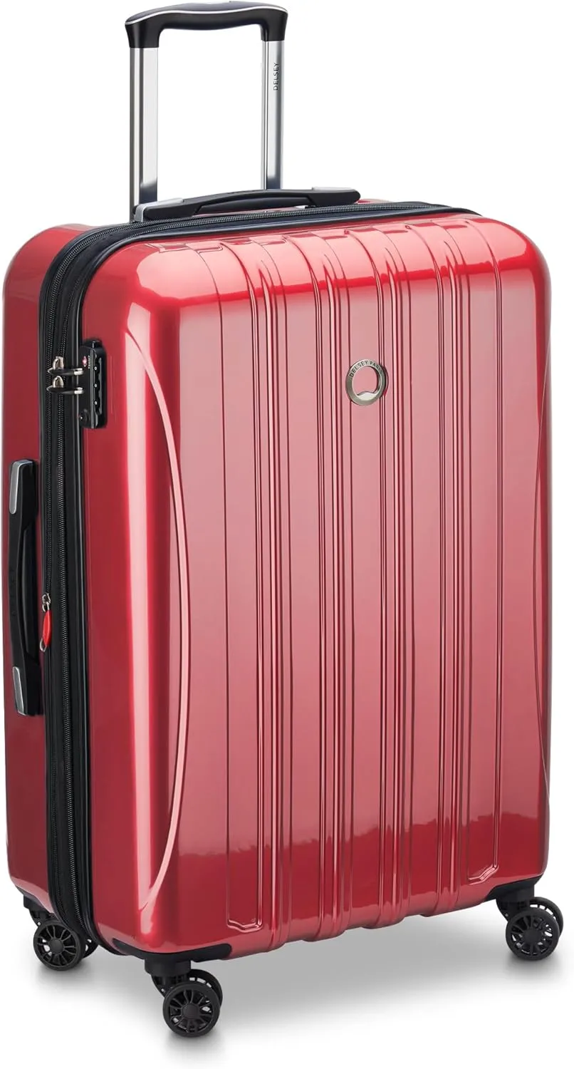 DELSEY PARIS Helium Aero Hardside Expandable Luggage with Spinner Wheels, Brick Red, 2-Piece Set (19/25)