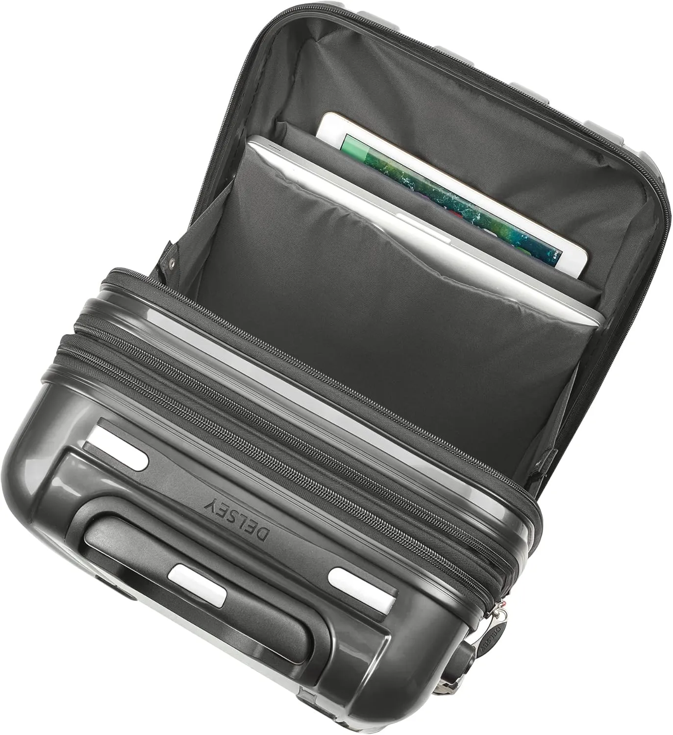 DELSEY PARIS Helium Aero Hardside Expandable Luggage with Spinner Wheels, Brushed Charcoal, 2-Piece Set (19/25)