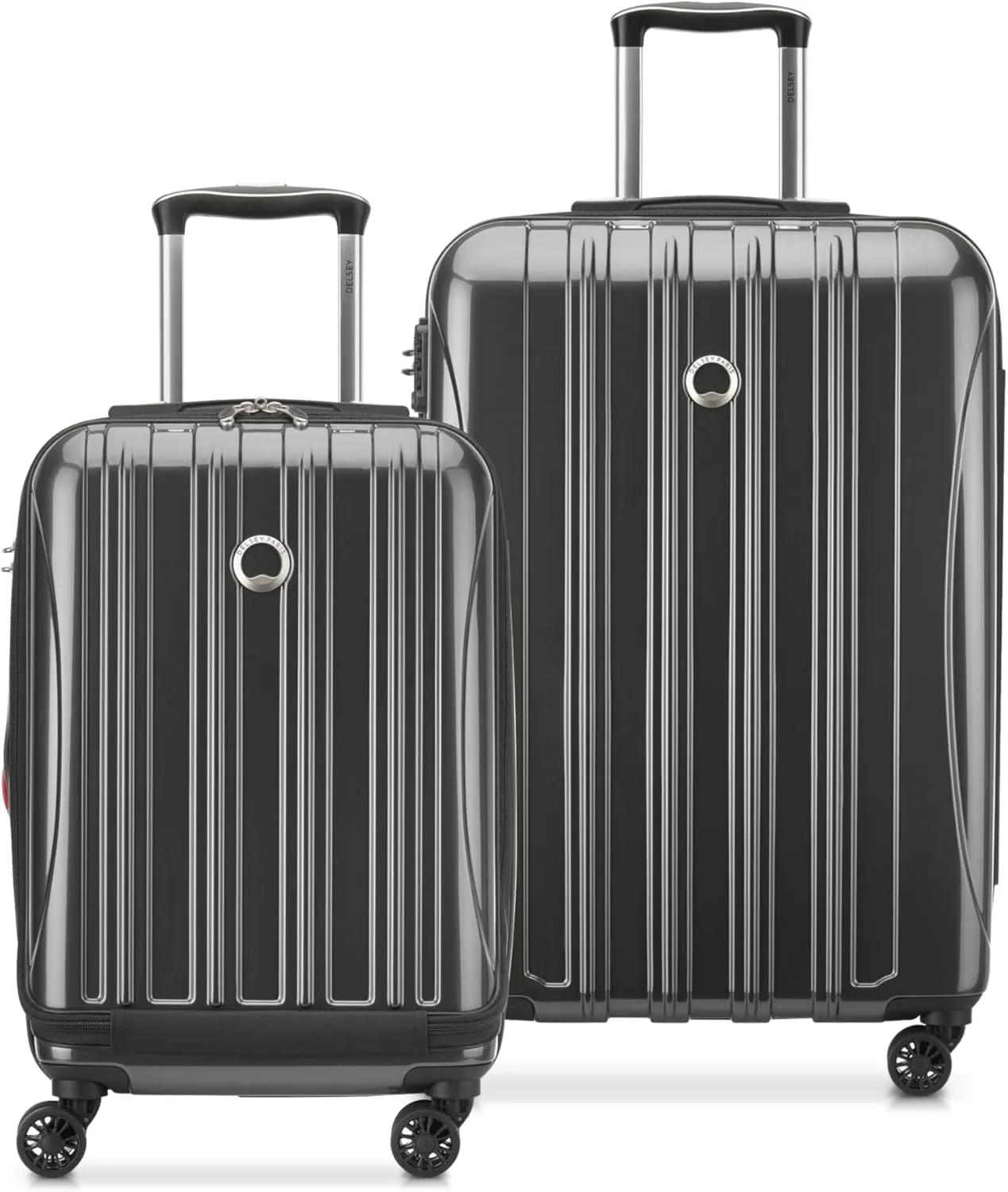 DELSEY PARIS Helium Aero Hardside Expandable Luggage with Spinner Wheels, Brushed Charcoal, 2-Piece Set (19/25)