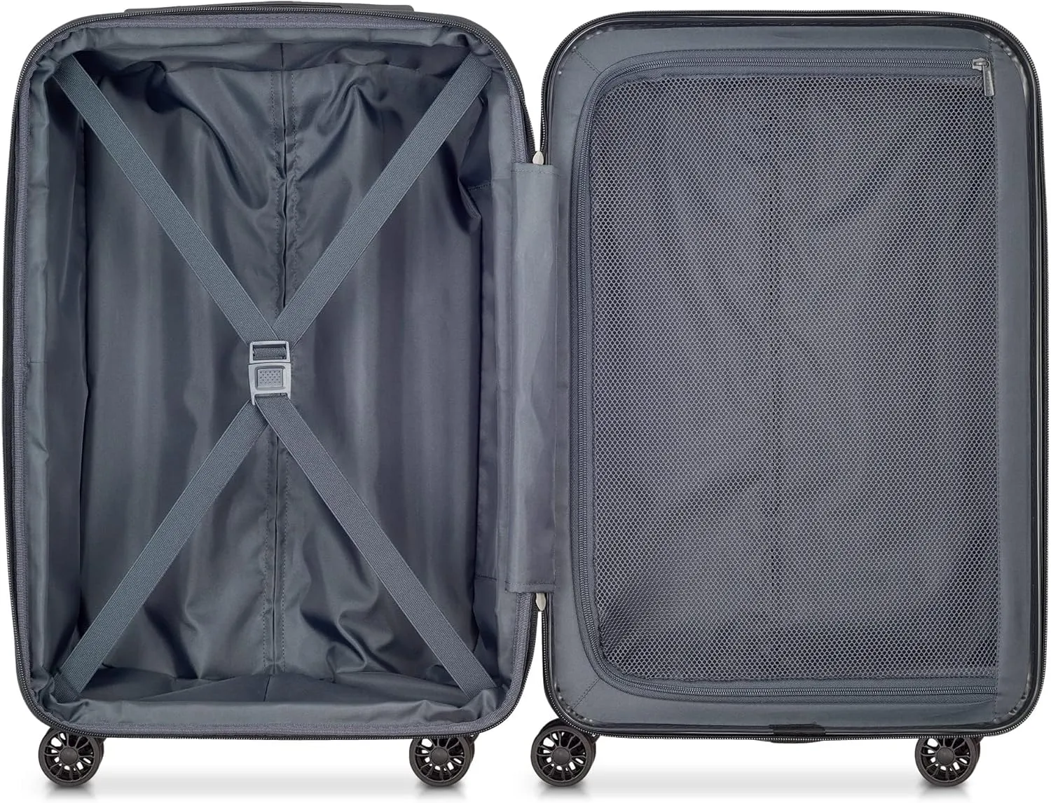 DELSEY PARIS Helium Aero Hardside Expandable Luggage with Spinner Wheels, Brushed Charcoal, 2-Piece Set (21/25)