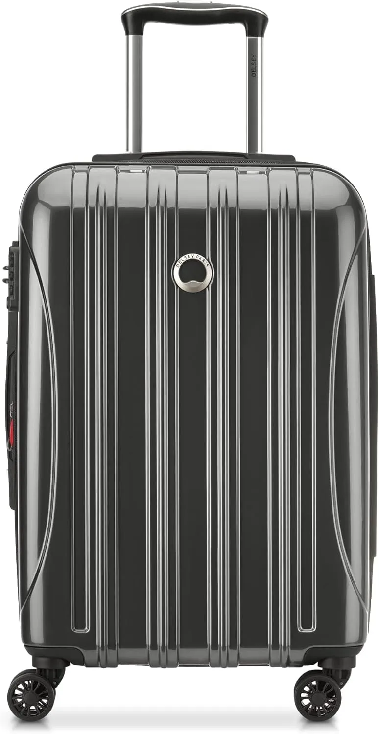 DELSEY PARIS Helium Aero Hardside Expandable Luggage with Spinner Wheels, Brushed Charcoal, 2-Piece Set (21/25)
