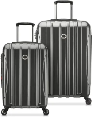 DELSEY PARIS Helium Aero Hardside Expandable Luggage with Spinner Wheels, Brushed Charcoal, 2-Piece Set (21/25)