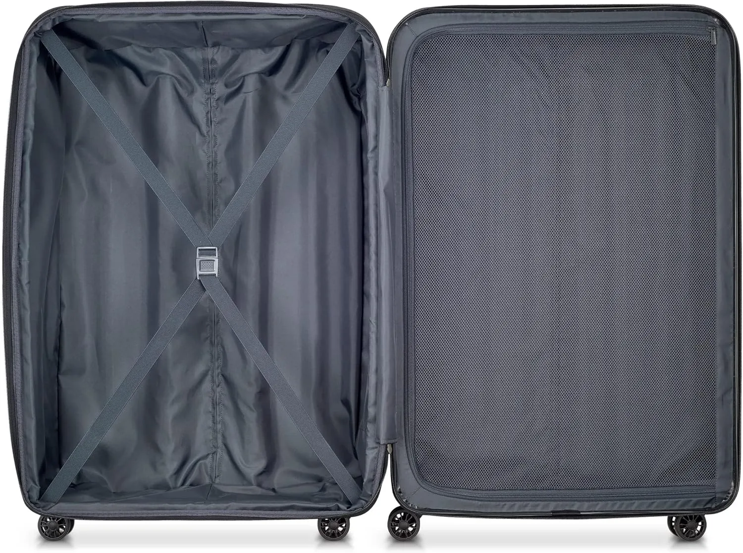 DELSEY PARIS Helium Aero Hardside Expandable Luggage with Spinner Wheels, Brushed Charcoal, Checked-Large 29 Inch