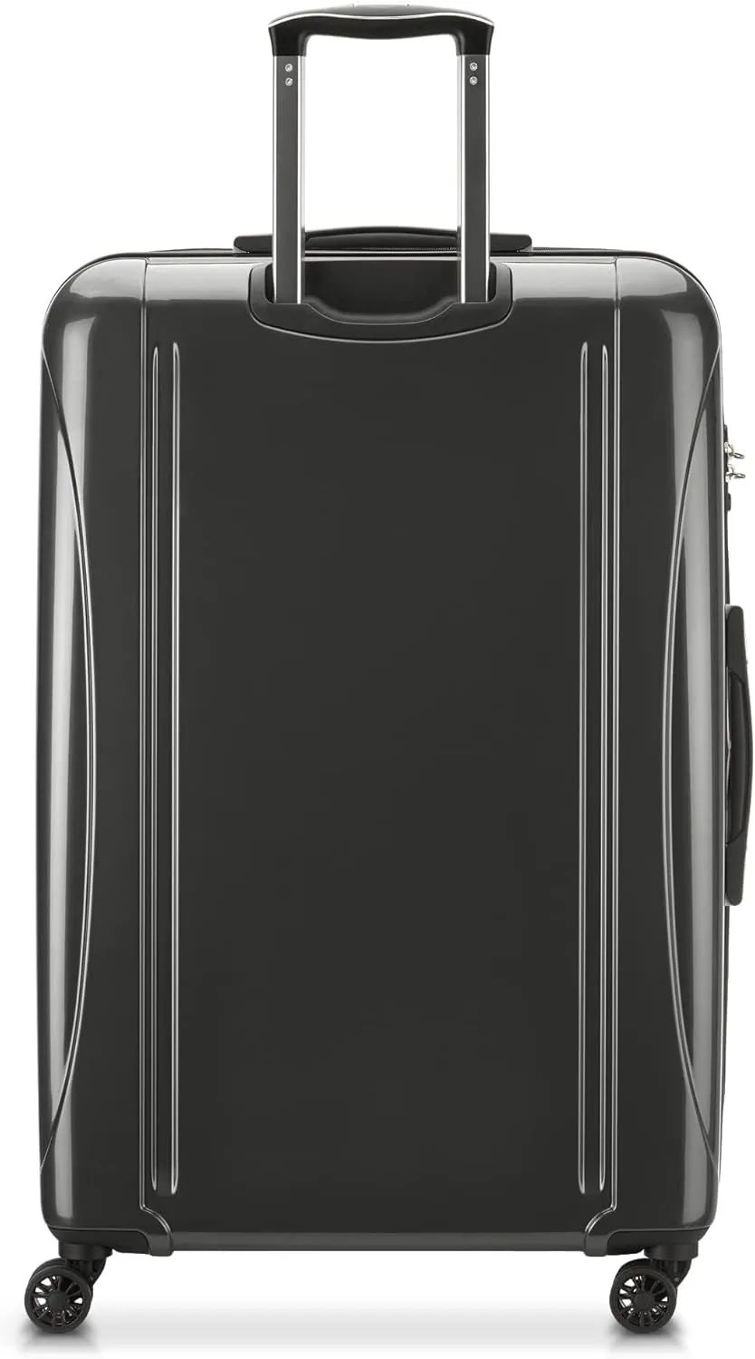 DELSEY PARIS Helium Aero Hardside Expandable Luggage with Spinner Wheels, Brushed Charcoal, Checked-Large 29 Inch