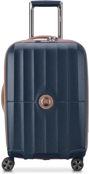 DELSEY PARIS St. Tropez Hardside Expandable Luggage with Spinner Wheels, Navy, Carry-on 21 Inch