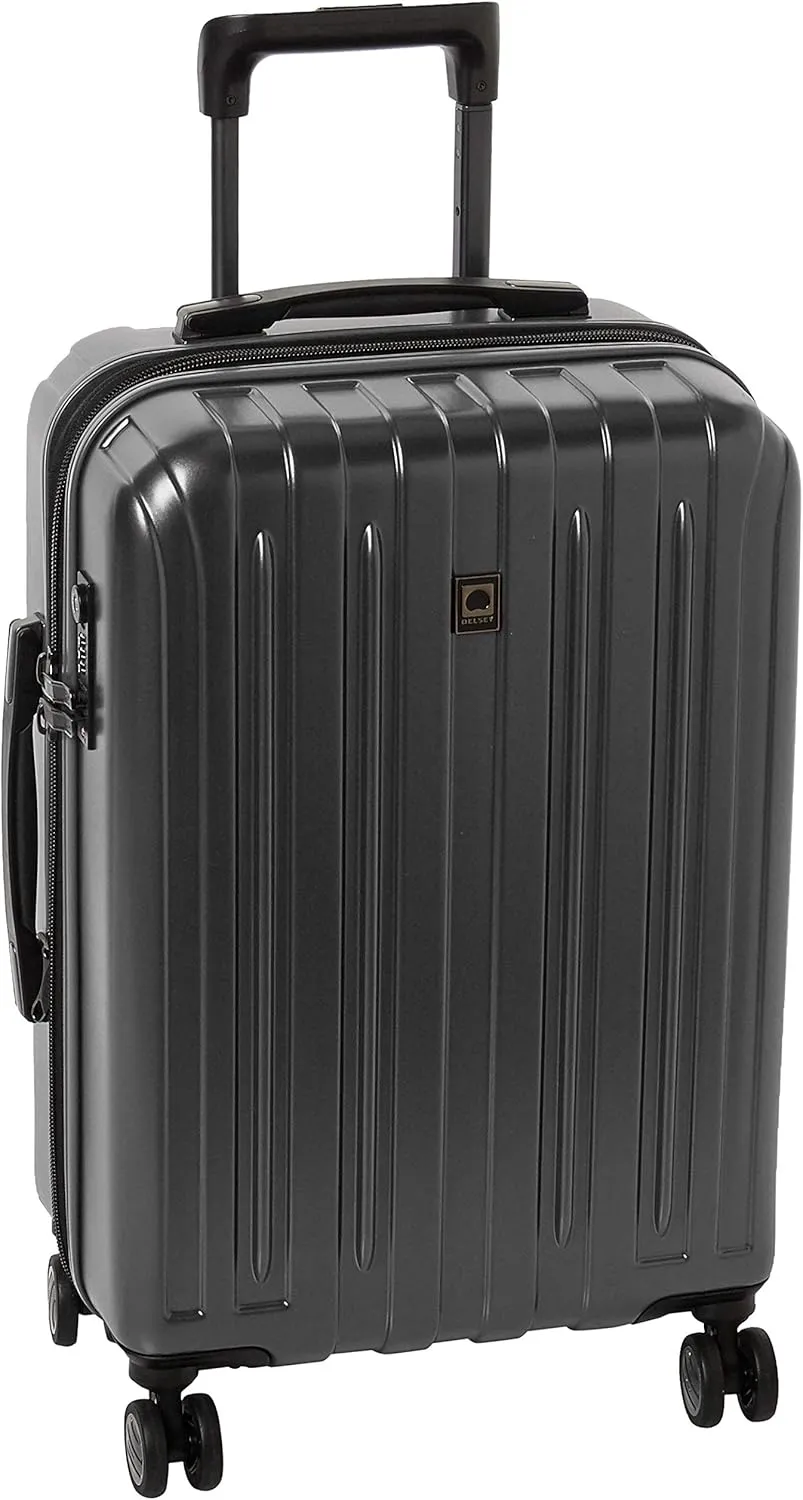 DELSEY PARIS Titanium Hardside Expandable Luggage with Spinner Wheels Carry-On Luggage, Graphite, Carry-On 21 Inch