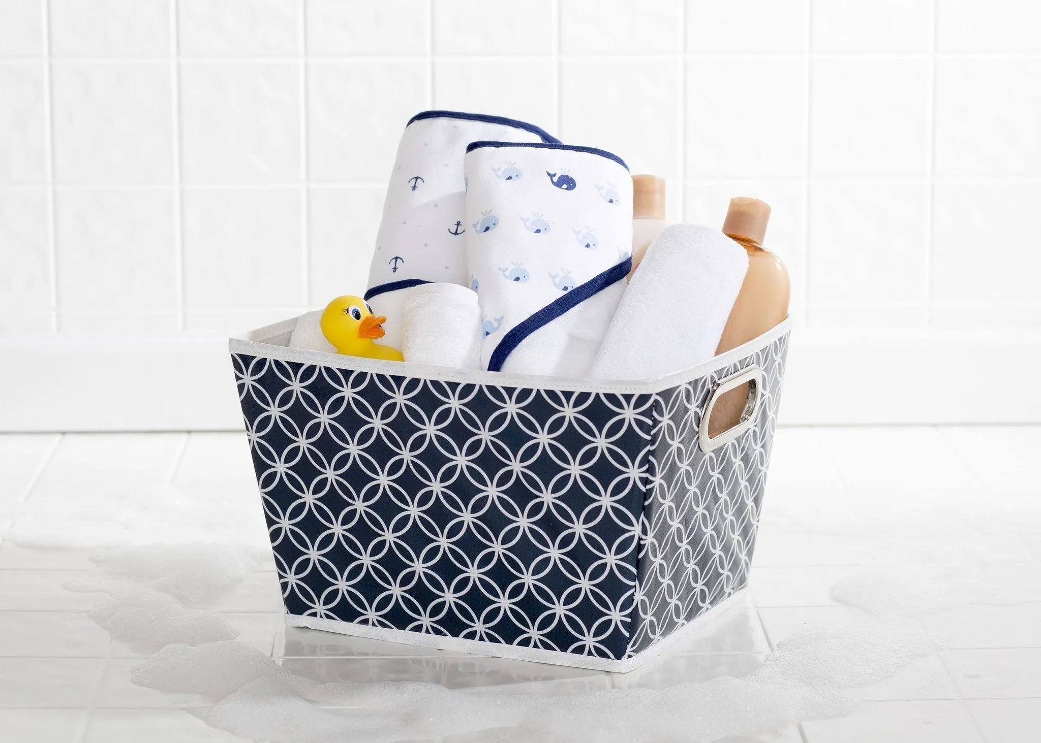 Deluxe Water-Resistant Rectangle Tapered Tote