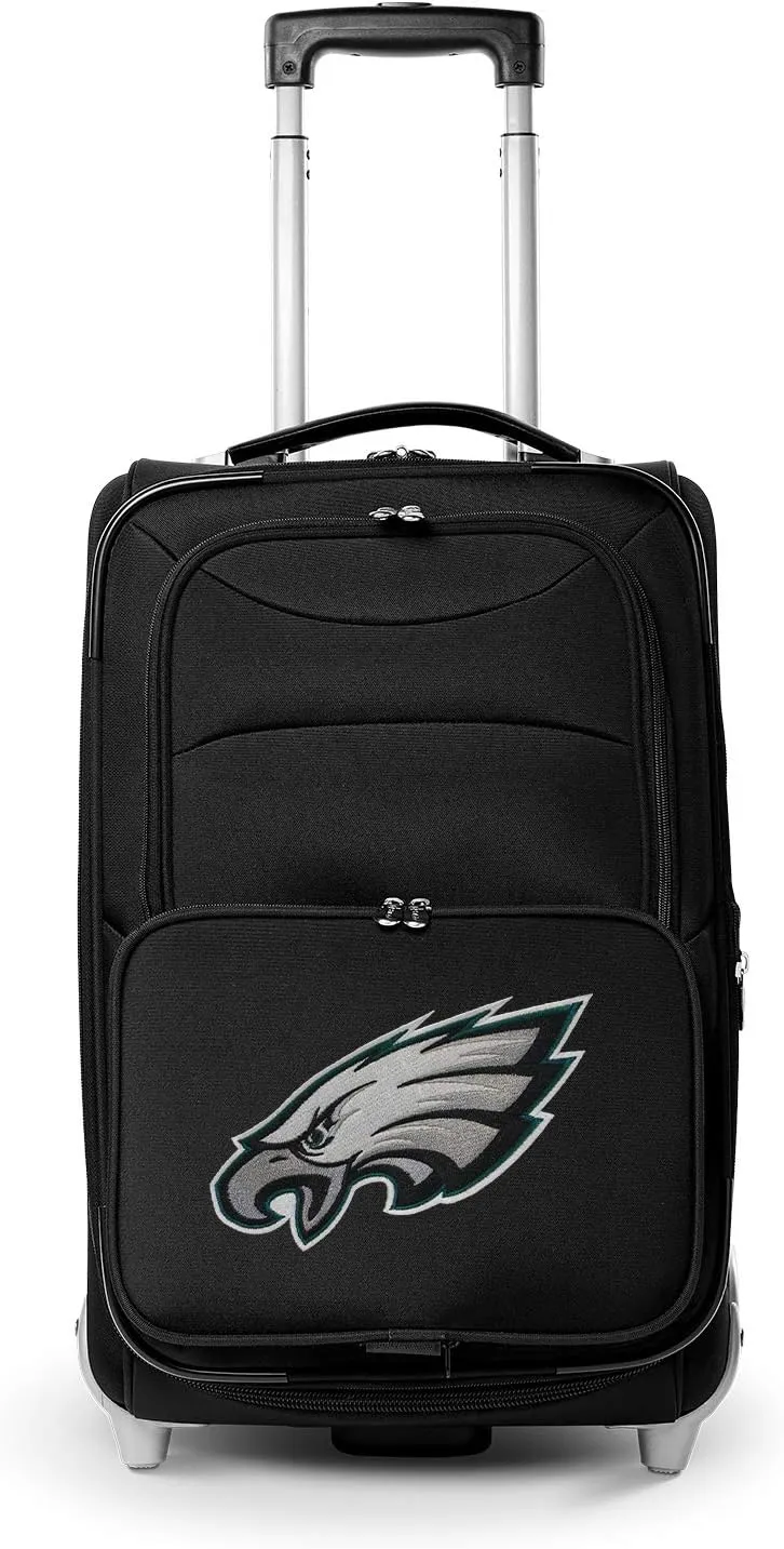 Denco Philadelphia Eagles 21” Rolling Carry-On Luggage- Travel with NFL Licensed Bag- Great for Airports and Trips