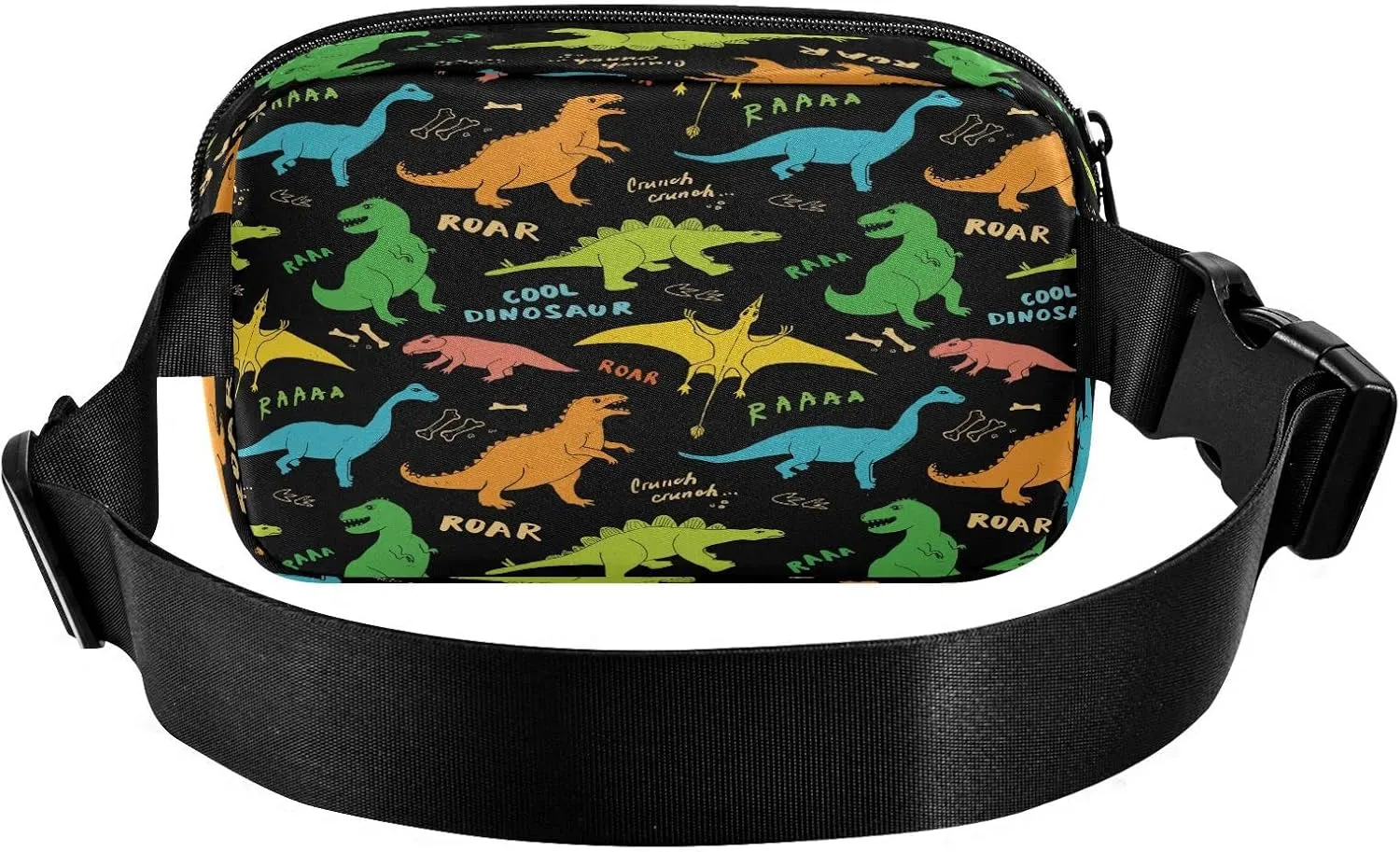 Dinosaur Belt Bag Fanny Pack Crossbody Bags for Women Men Dinosaur Belt Bag Crossbody Waterproof Fashion Waist Packs Unisex with Adjustable Strap for Running Workout Travel Hiking