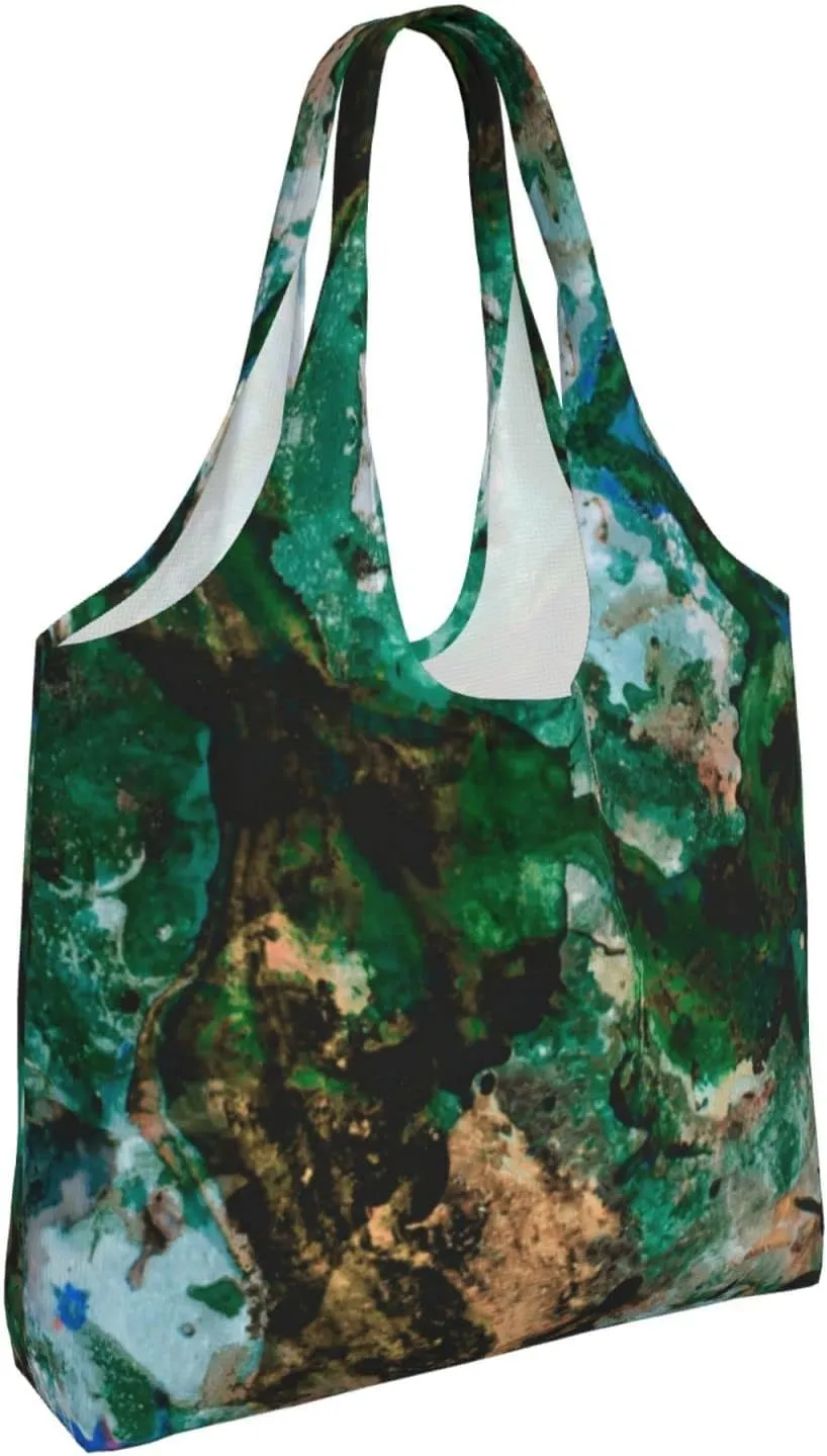 DKJlitter Fashion Canvas Tote Bag, Reusable Grocery Shopping Bag, Large capacity shopping bag Daily Utility Bag