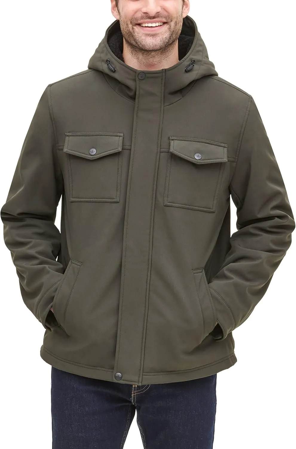 Dockers Men's Arctic Cloth Sherpa Storm Jacket