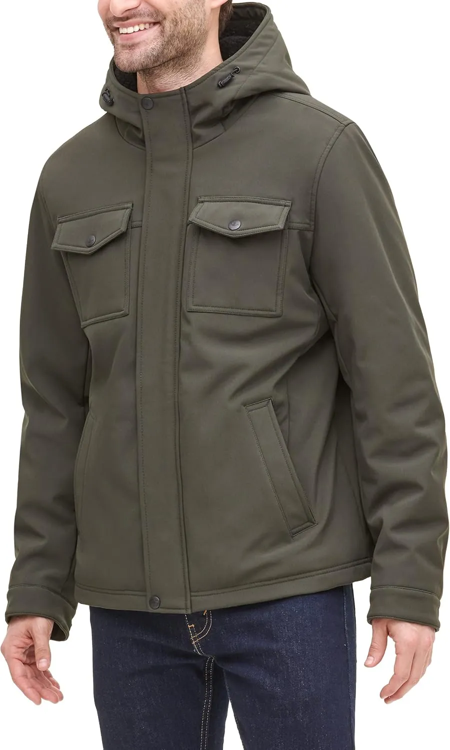 Dockers Men's Arctic Cloth Sherpa Storm Jacket