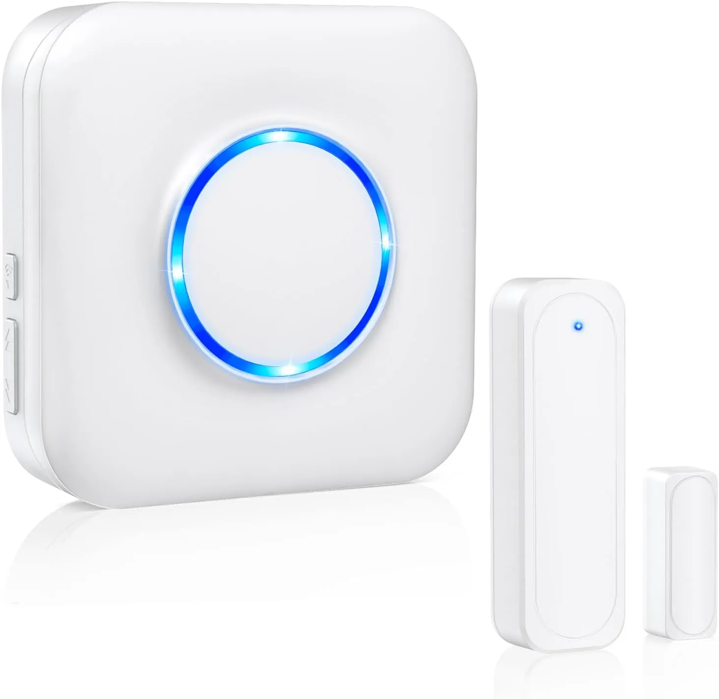 Door Chime, Satisure Wireless Door Open Contact Sensor Alarm Chime with 600 FT Range 58 Chimes 5 Volume Levels LED Indicators, Door Ringer Alert for Business/Store/Home/Office When Entering