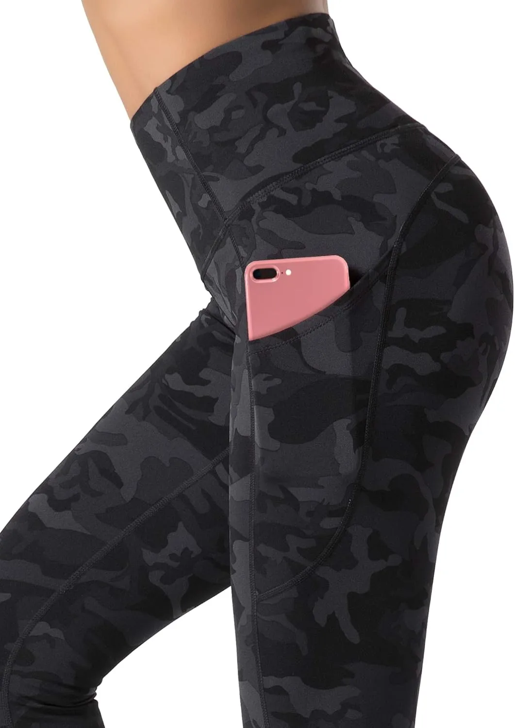 Dragon Fit High Waist Yoga Leggings with 3 Pockets,Tummy Control Workout Running 4 Way Stretch Yoga Pants