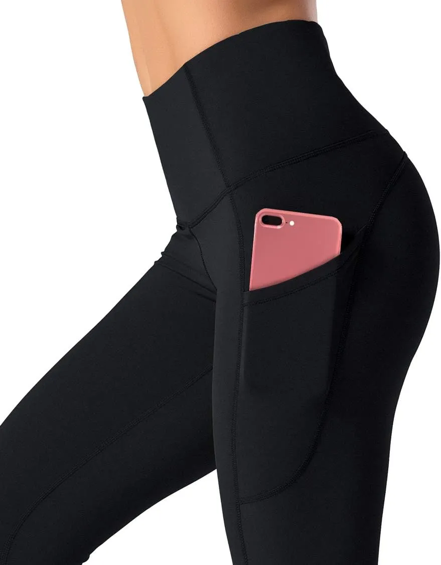 Dragon Fit High Waist Yoga Leggings with 3 Pockets,Tummy Control Workout Running 4 Way Stretch Yoga Pants