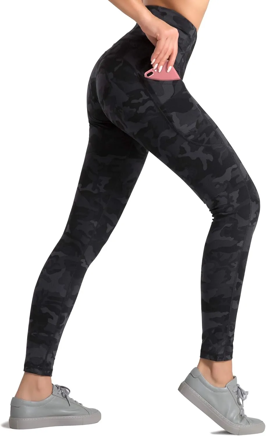 Dragon Fit High Waist Yoga Leggings with 3 Pockets,Tummy Control Workout Running 4 Way Stretch Yoga Pants