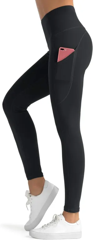 Dragon Fit High Waist Yoga Leggings with 3 Pockets,Tummy Control Workout Running 4 Way Stretch Yoga Pants