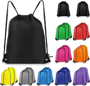Drawstring Backpack 20Pcs Drawstring Bags, Draw String Back Bag Drawstring Bags Bulk for Sports, Gym, Travel, Swimming, Beach (10 Colors)