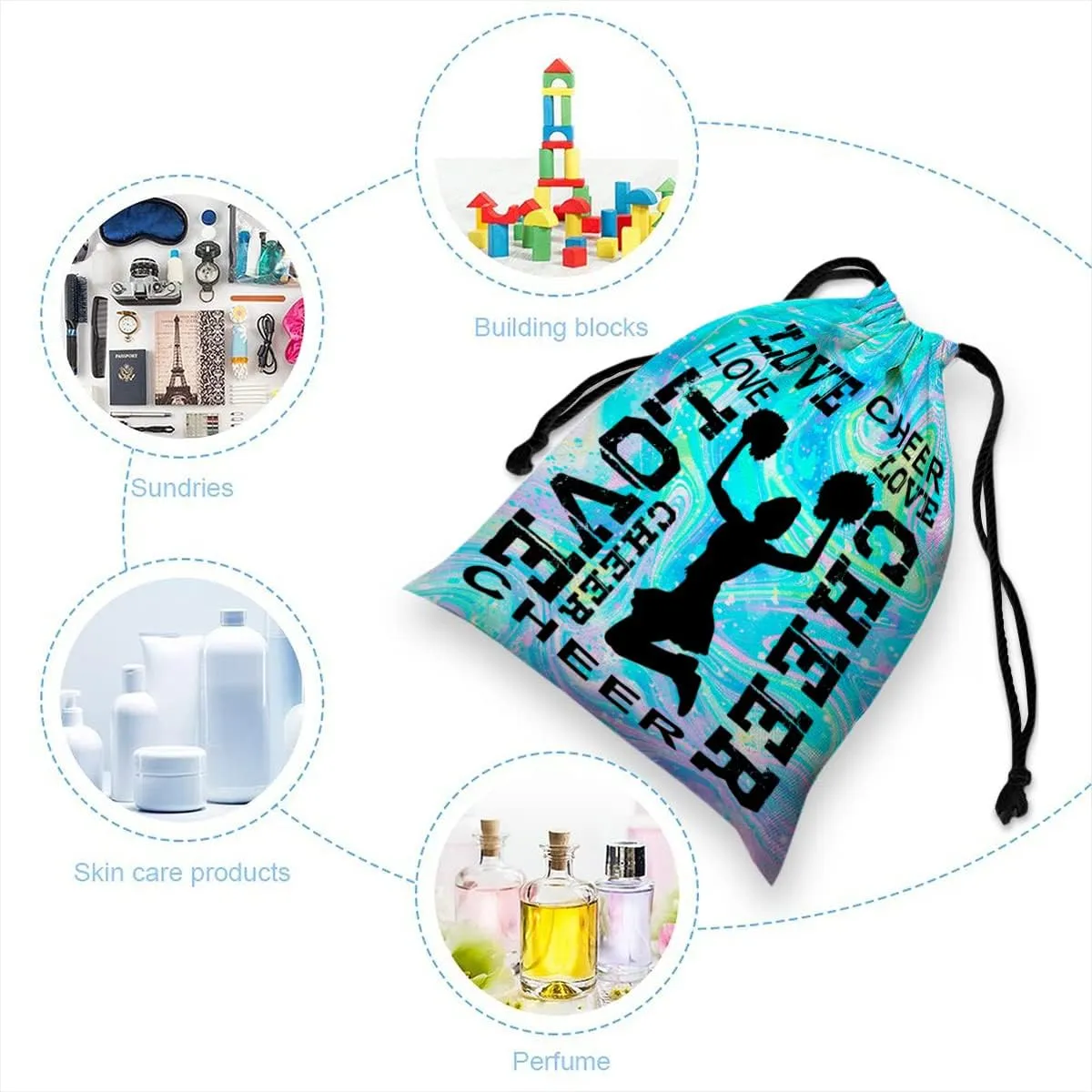 Drawstring Grip Bags For Womens Water Resistant Drawstring Bag Gym Storage Pouch For Sports Party Favors