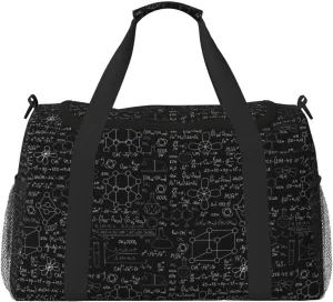 Duffle Bag for Travel, Chemistry Formulas cute Weekender Overnight Duffel Bag, Carry On Bag Gym Bag for Women Men, Personal Item Travel Bag