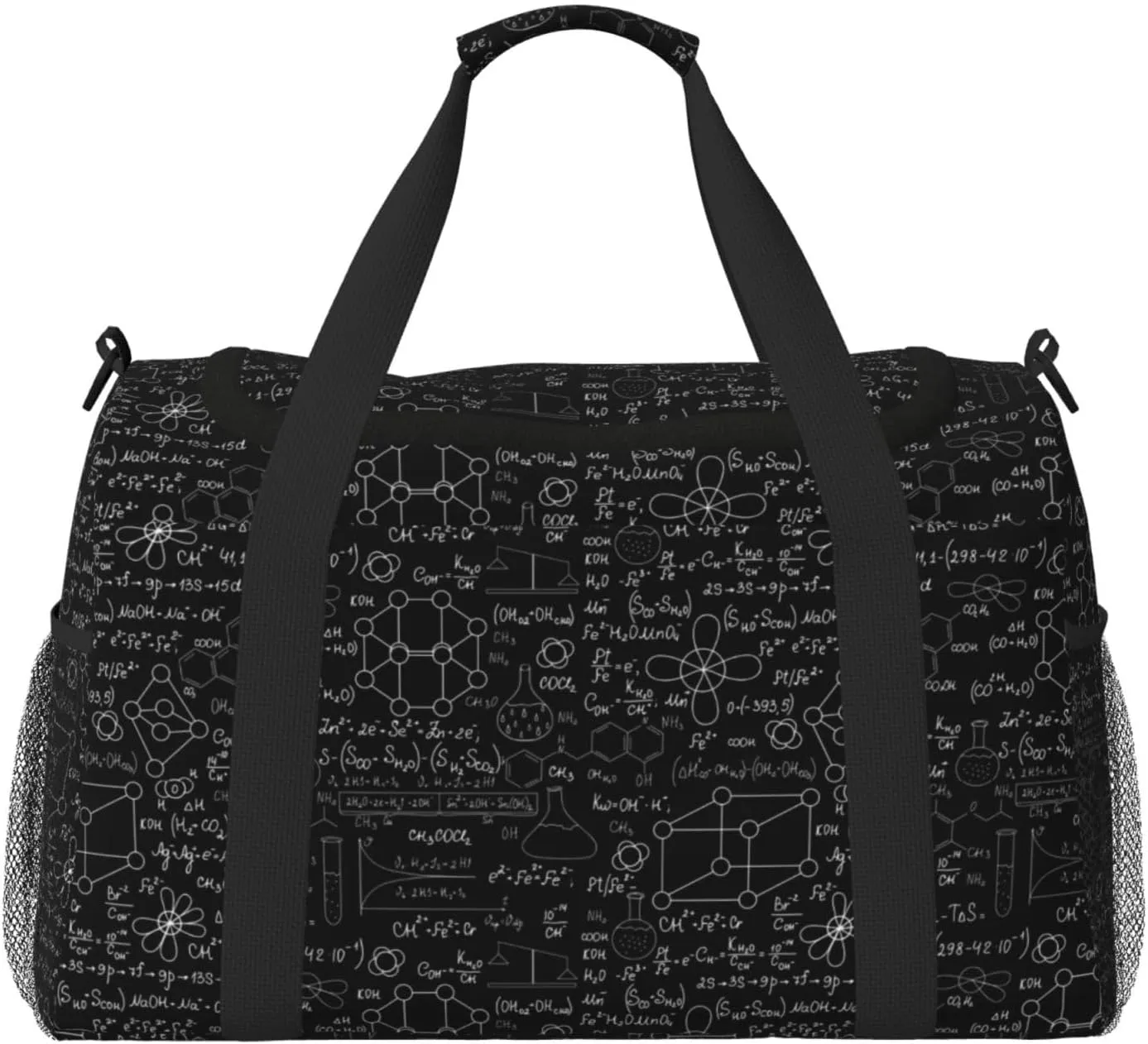 Duffle Bag for Travel, Chemistry Formulas cute Weekender Overnight Duffel Bag, Carry On Bag Gym Bag for Women Men, Personal Item Travel Bag
