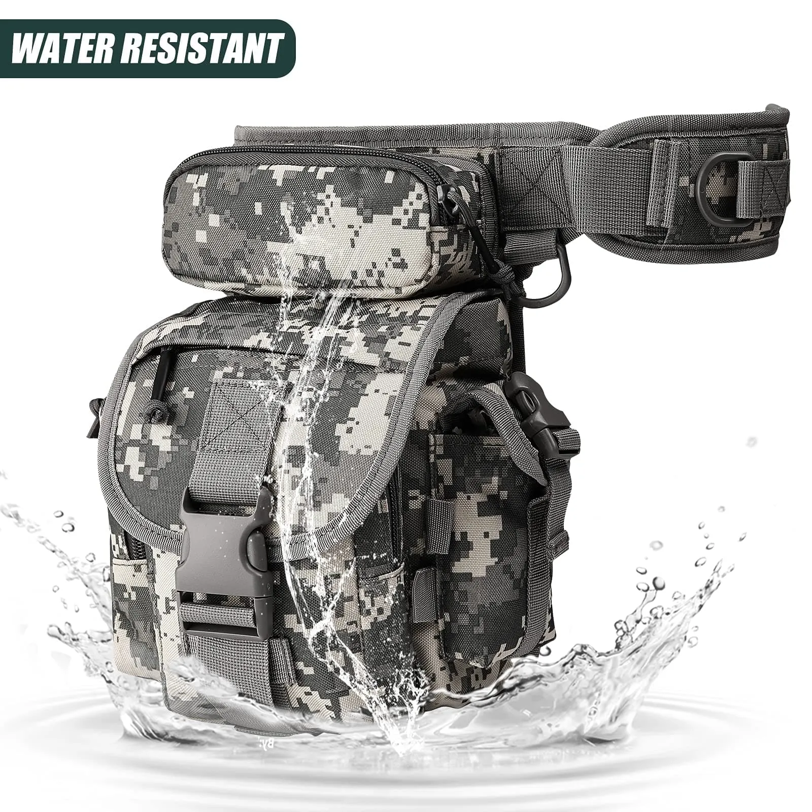 Durable Drop Leg Pouch Bag for Cycling, Hiking, and Tactical Use, Resistant to Water