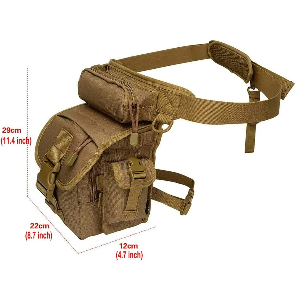 Durable Drop Leg Pouch Bag for Cycling, Hiking, and Tactical Use, Resistant to Water