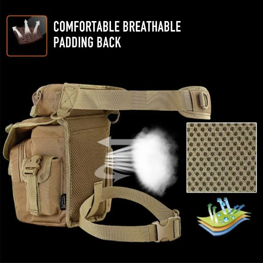 Durable Drop Leg Pouch Bag for Cycling, Hiking, and Tactical Use, Resistant to Water