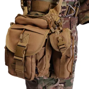 Durable Drop Leg Pouch Bag for Cycling, Hiking, and Tactical Use, Resistant to Water