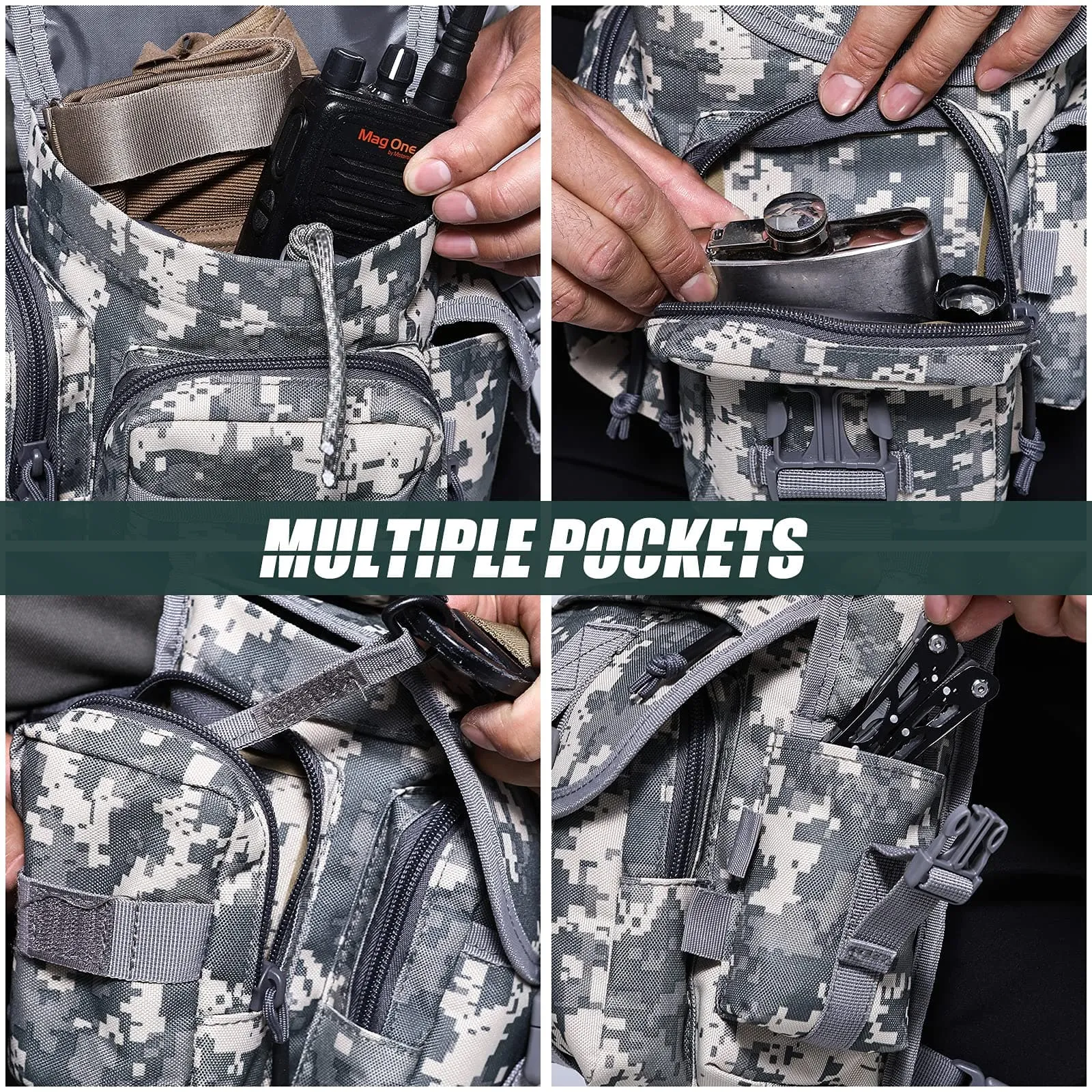 Durable Drop Leg Pouch Bag for Cycling, Hiking, and Tactical Use, Resistant to Water