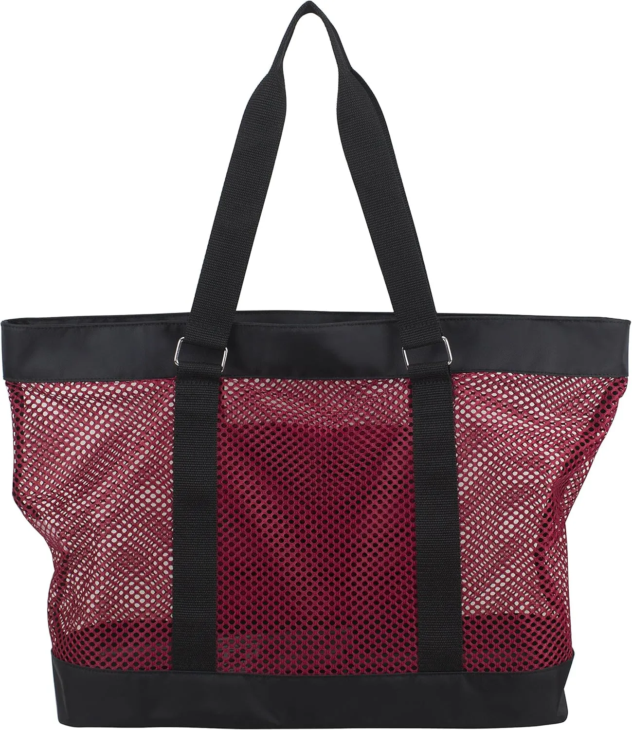 Eastsport Mesh Tote Waterproof Beach Bag for Shopping Vacation Swimming Family Travel Essentials