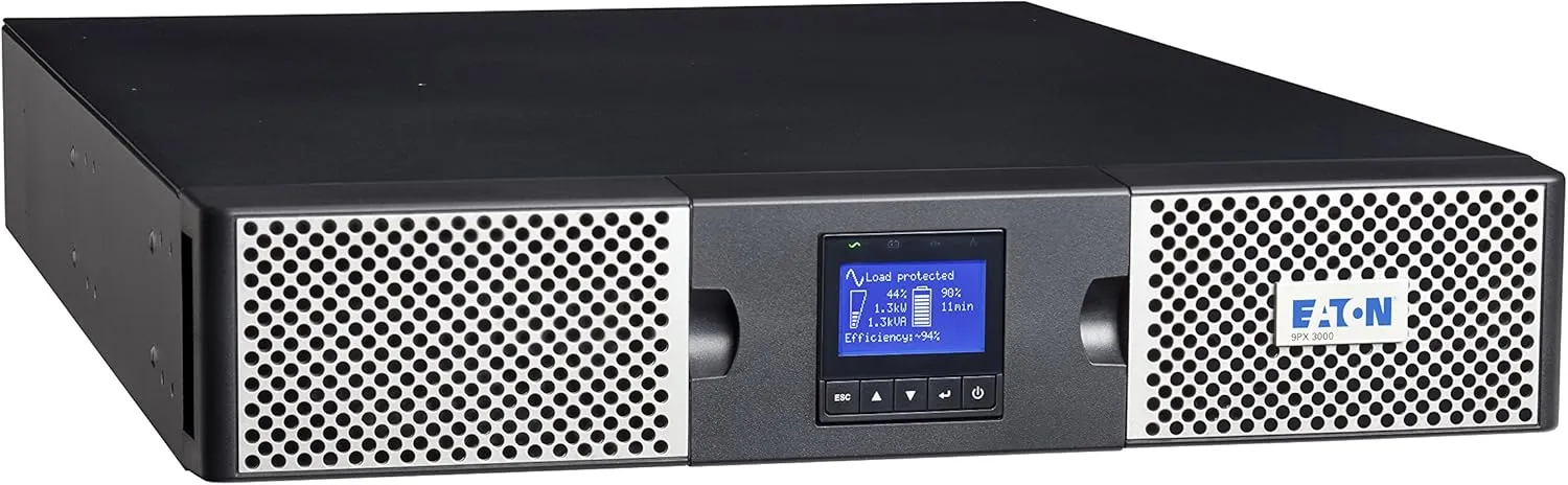 Eaton 9PX 2000VA 1800W 120V Online Double-Conversion UPS - 5-20P, 6X 5-20R, 1 L5-20R Outlets, Cybersecure Network Card, Extended Run, 2U Rack/Tower