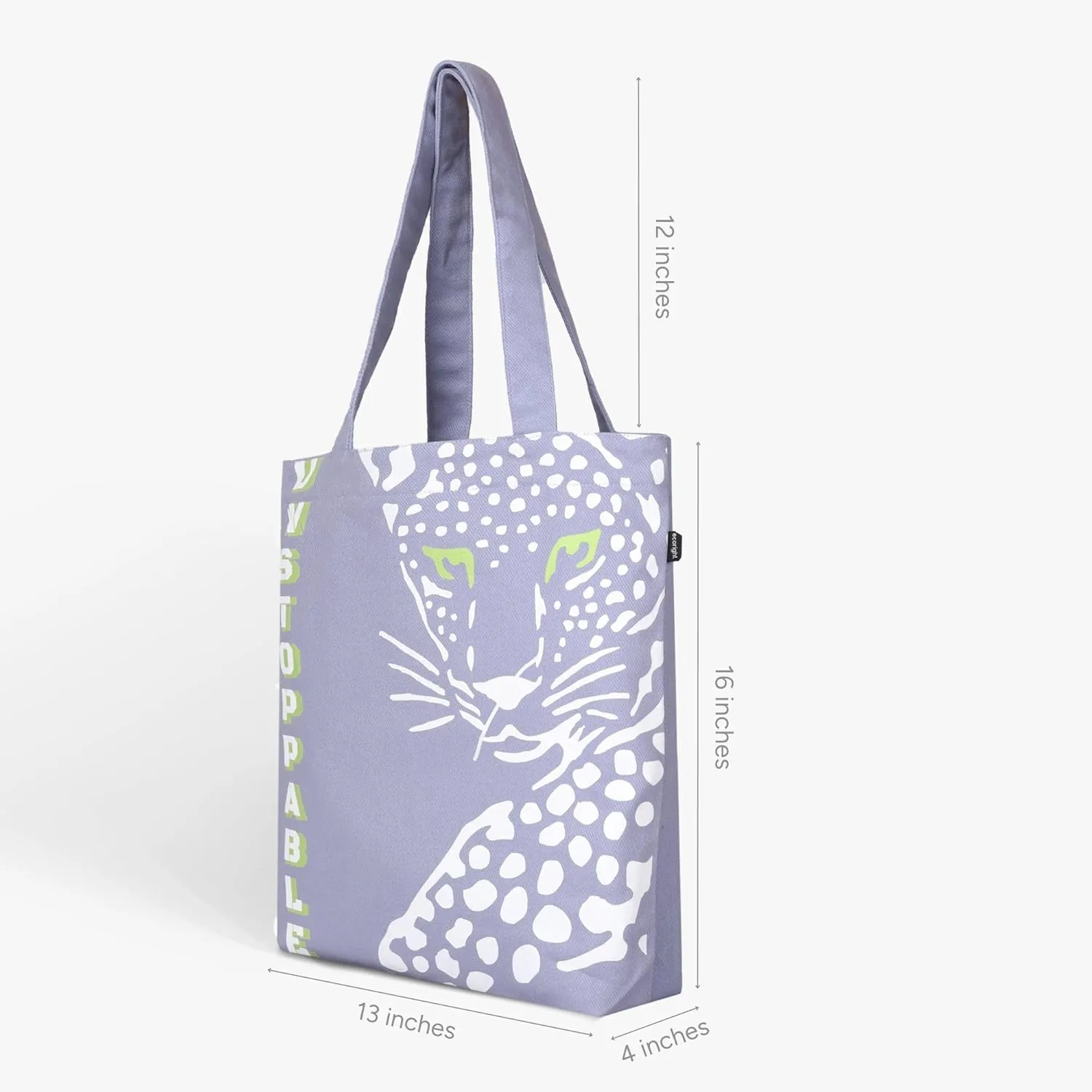 Ecoright Aesthetic Tote Bag for Women, 100% Organic Canvas Tote Bag with Zipper, Premium Tote Bag for Travel, Shopping