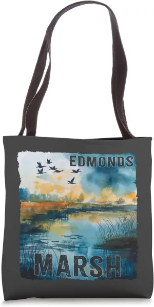 Edmonds Marsh Wetlands Birder Water Birds Bird Watching Tote Bag