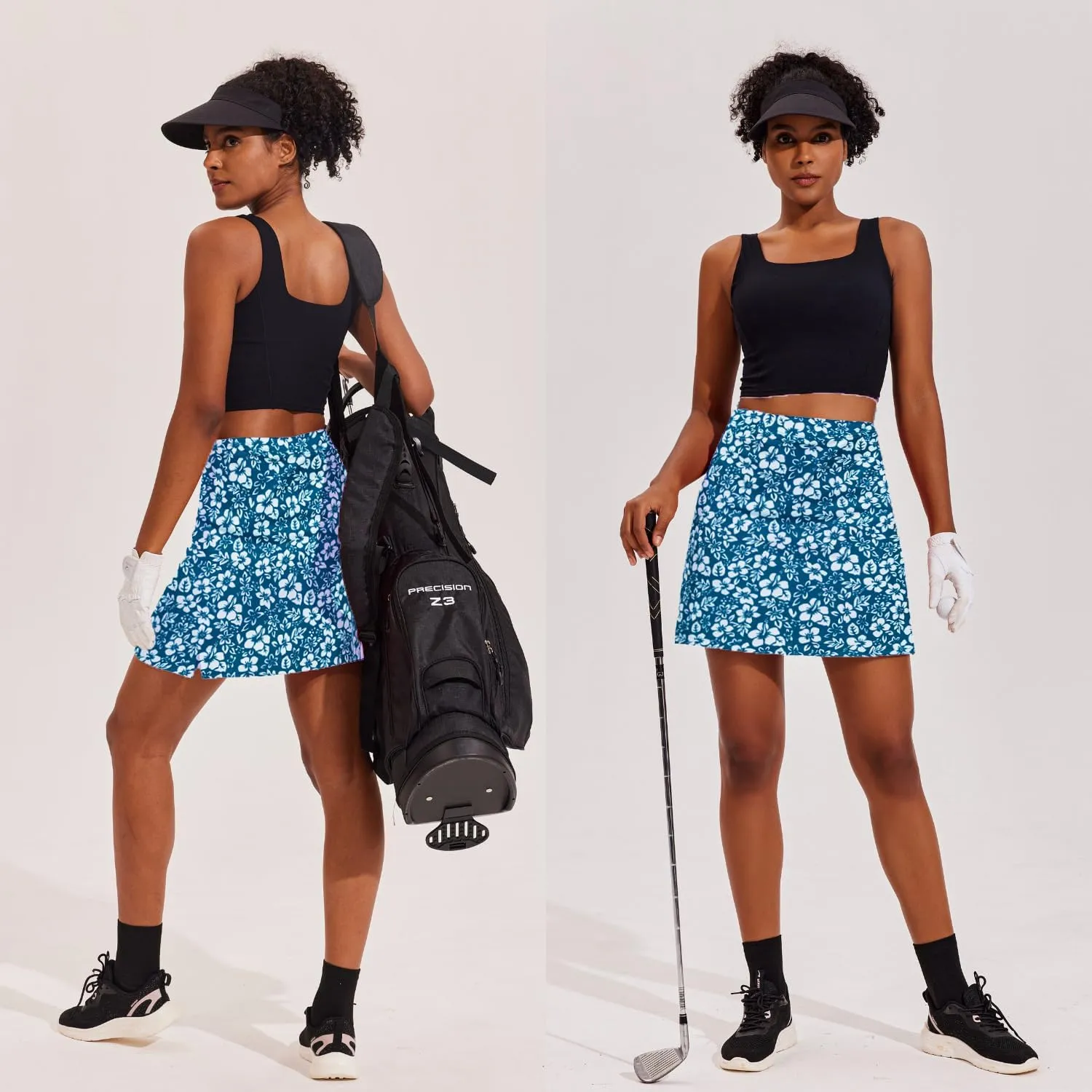 Ekouaer Women's Athletic Skorts Lightweight Golf Skirts Inner Shorts Pocket Tennis Workout Sports Pickleball Skort