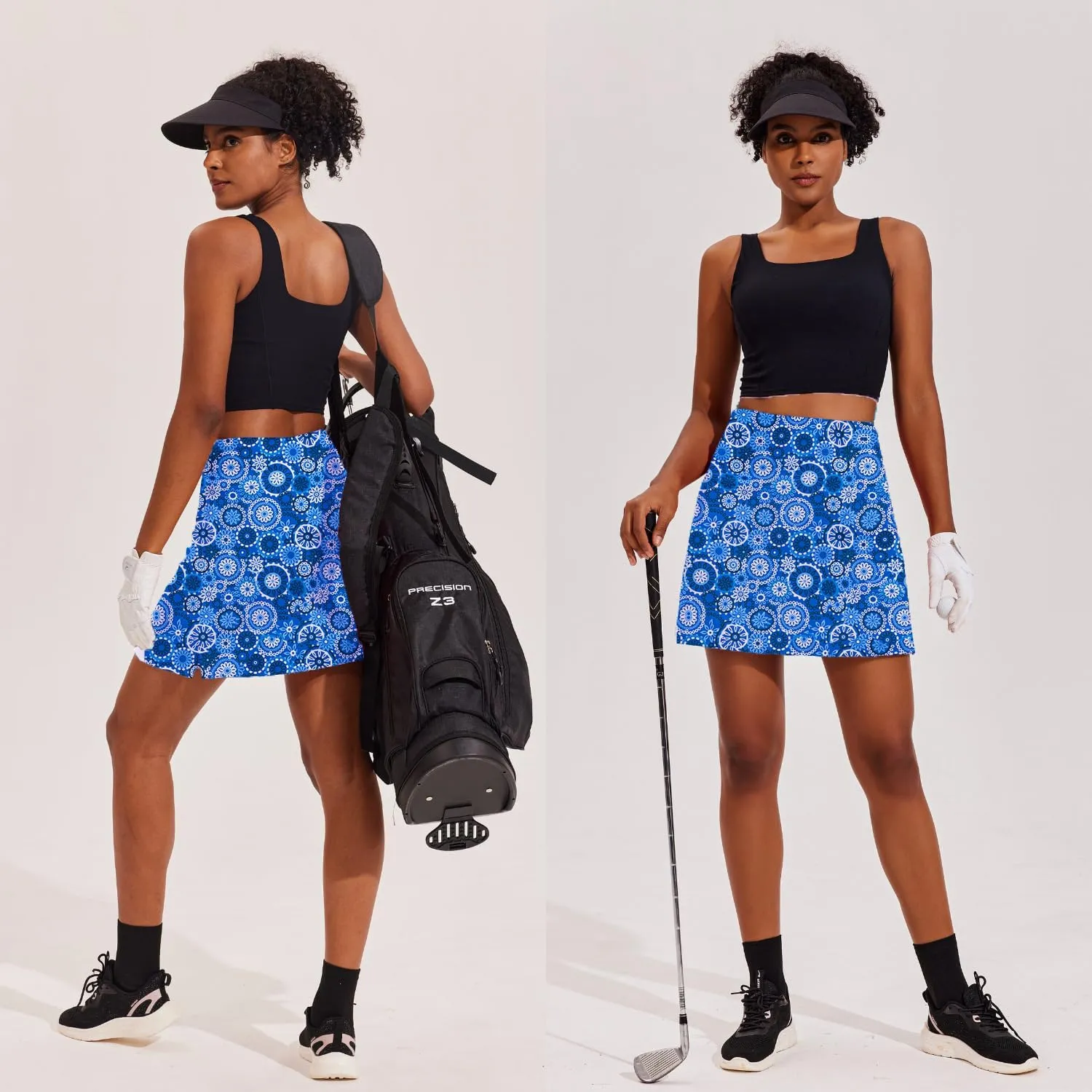 Ekouaer Women's Athletic Skorts Lightweight Golf Skirts Inner Shorts Pocket Tennis Workout Sports Pickleball Skort