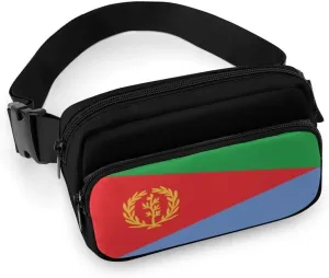 Eritrea Flag Unisex Mini Belt Bag with Adjustable Strap Small Fanny Pack Crossbody Chest Bag