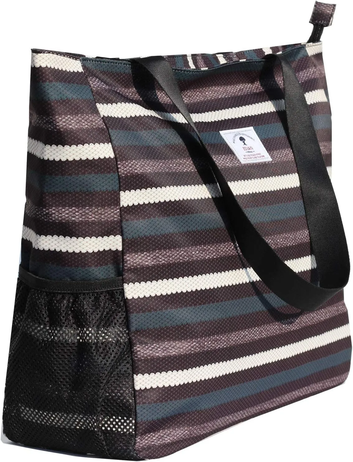 ESVAN LARGE BEACH BAG Water Resistant Lightweight 20 inch Women Oversize Tote Bag for Gym Beach Travel Pool Yoga Nurse