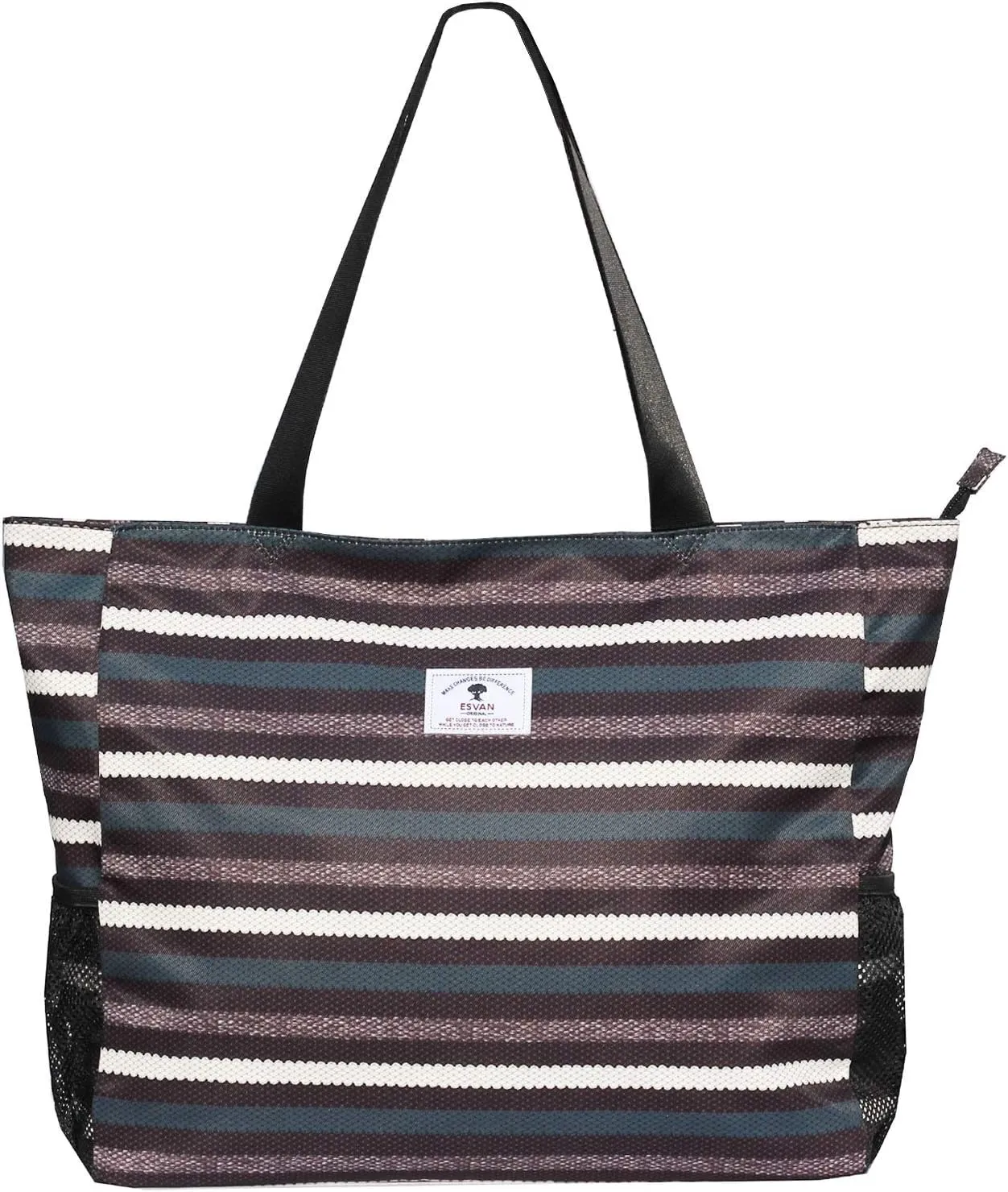ESVAN LARGE BEACH BAG Water Resistant Lightweight 20 inch Women Oversize Tote Bag for Gym Beach Travel Pool Yoga Nurse