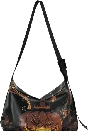 Evil Pumpkin Lamp Ladies Wallet Crossbody Bag Fall Men Sling Bags Crossbody Fashion Waist Packs