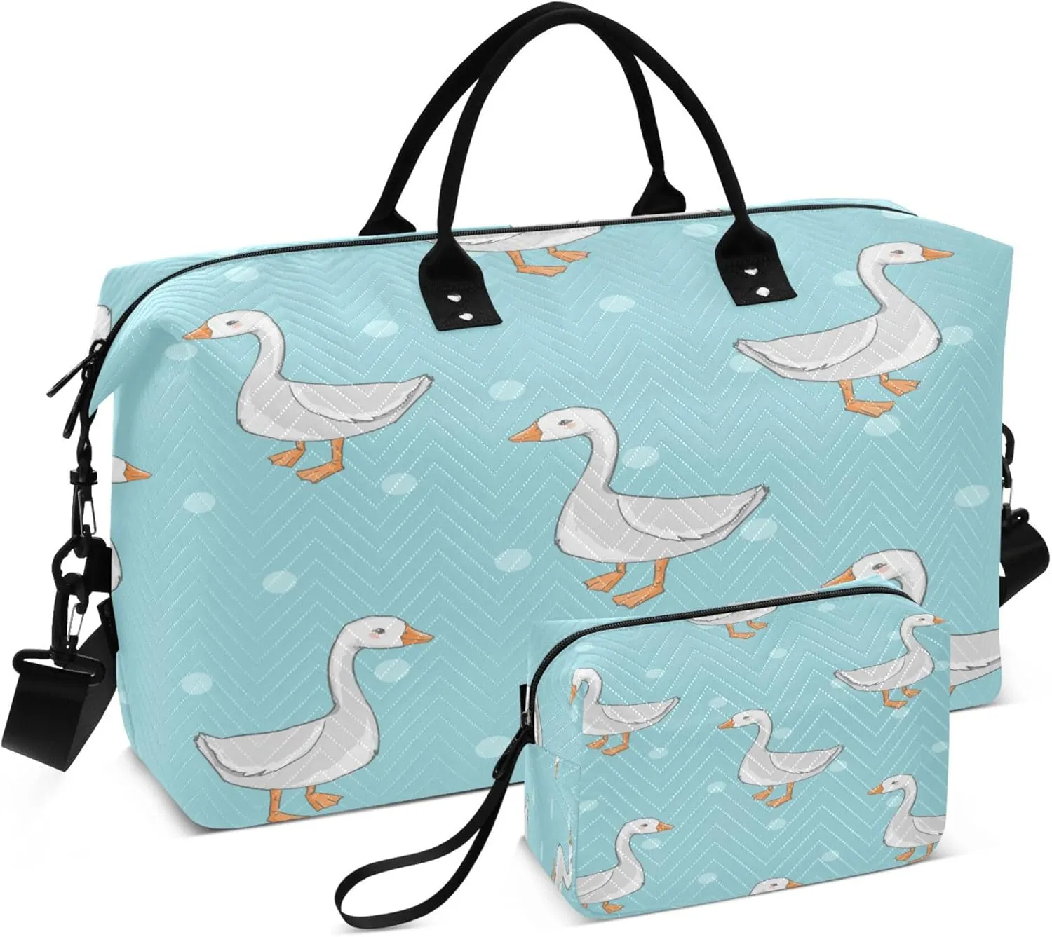 Exnundod Women Weekender Bags Googe with Dot Travel Duffel Bags Carry On Overnight Bag Cartoon Large Hospital Tote Luggage