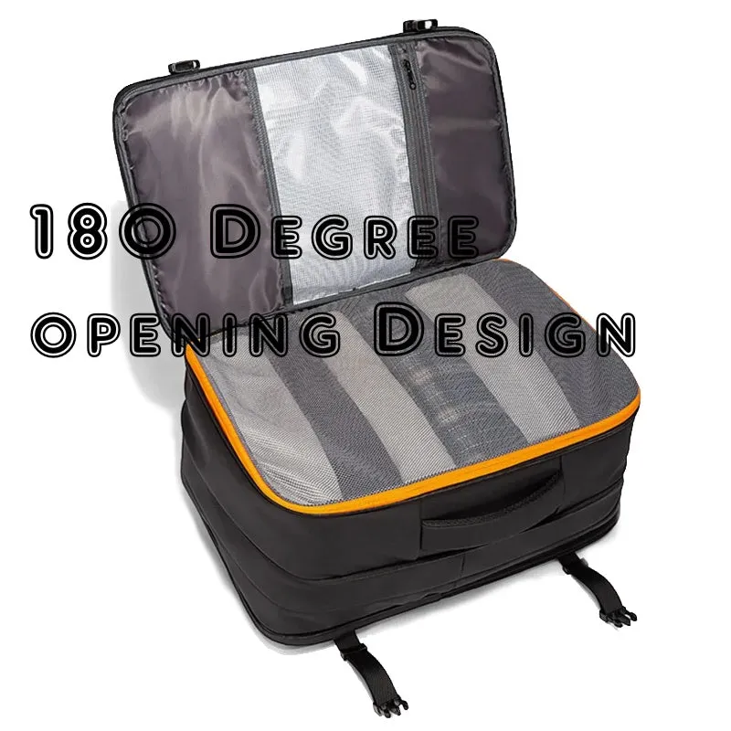 Expandable Backpack Business Travel Bag Black