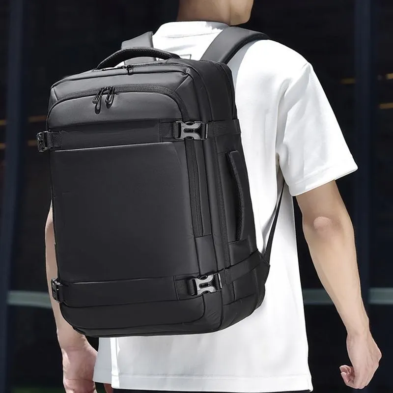 Expandable Double Shoulder Backpack For Business Or Casual Use