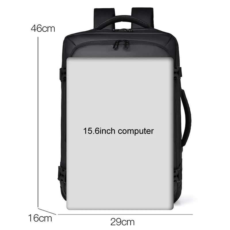 Expandable Double Shoulder Backpack For Business Or Casual Use